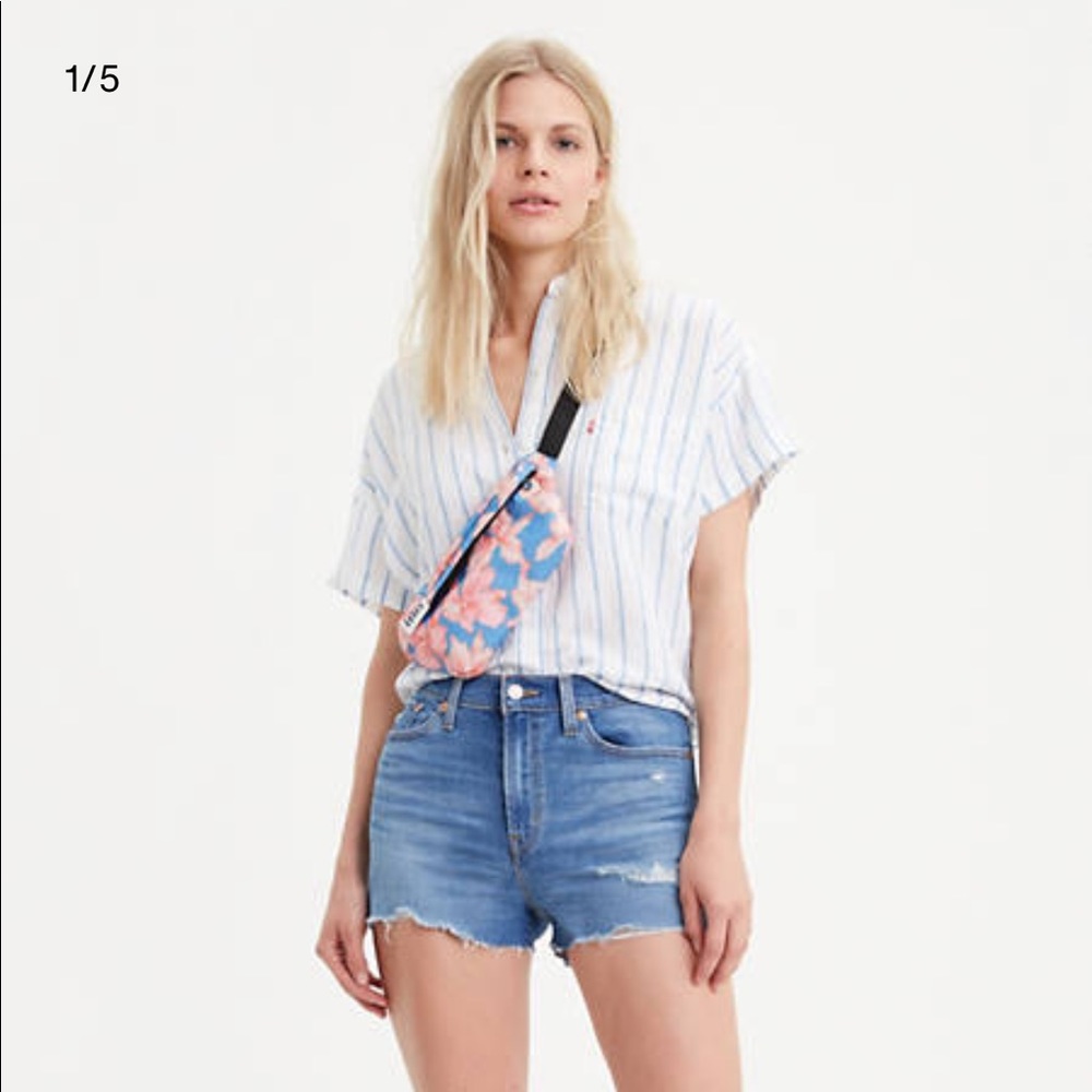 Levi's high rise shorts - medium blue